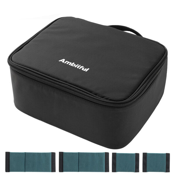Ambitful Zoom P7 bolsa de almacenamiento de fotografía multifuncional para luces de cámara, luz LED, bolsa de almacenamiento con gatillo de Flash para Dron