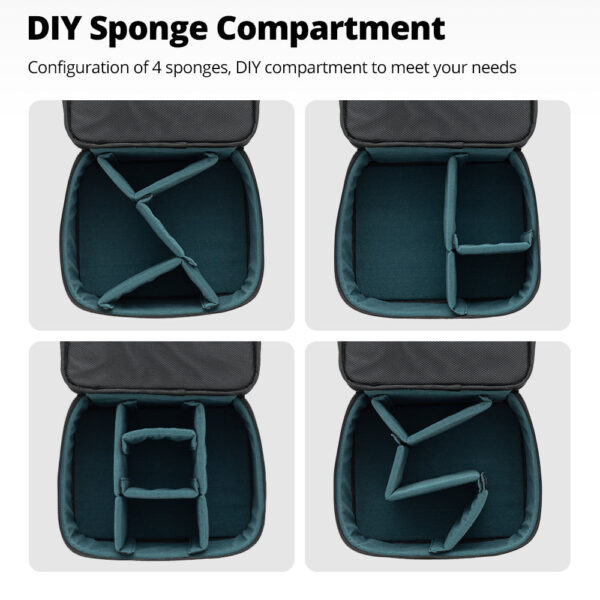 Ambitful Zoom P7 bolsa de almacenamiento de fotografía multifuncional para luces de cámara, luz LED, bolsa de almacenamiento con gatillo de Flash para Dron