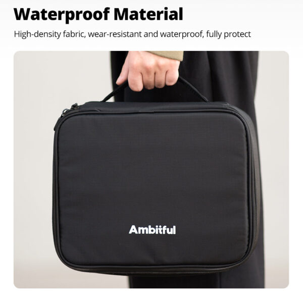 Ambitful Zoom P7 bolsa de almacenamiento de fotografía multifuncional para luces de cámara, luz LED, bolsa de almacenamiento con gatillo de Flash para Dron