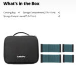 Ambitful Zoom P7 bolsa de almacenamiento de fotografía multifuncional para luces de cámara, luz LED, bolsa de almacenamiento con gatillo de Flash para Dron